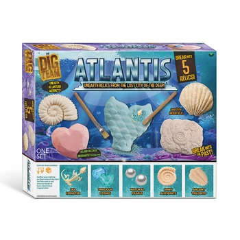 

5-in-1 Children DIY Assembly Archaeology Toy Atlantis Sea King Dig Excavation Kit Teaching Science Toy