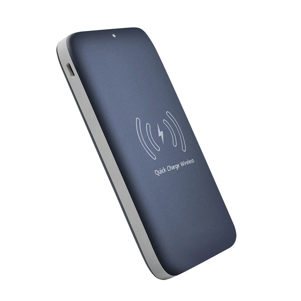 

Wireless Charger Mobile Power Double USB Fast Charge Polymer Charger 10000 MAh Customizable Logo