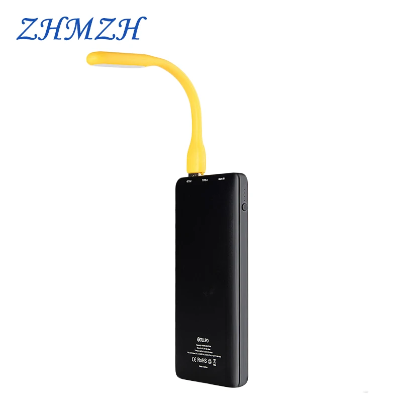 360 Degree Rotation Portable USB Mini Reading Lamp 1.2W 6 LED Night Light Book Lights Energy Saving Lamp Camping Lantern