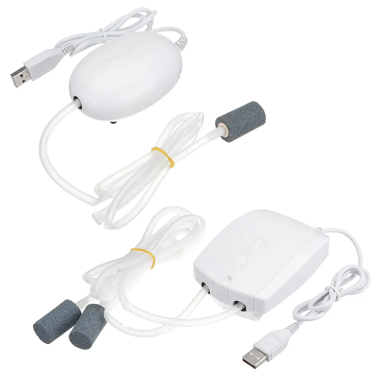 Одиночный/двойной воздушный мини-насос для аквариума, USB шнур, энергоэффективный, низкий уровень шума, кислородный насос для аквариума, инструменты для рыбалки на открытом воздухе
