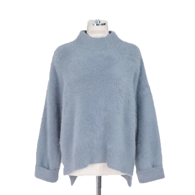 Colorfaith, женские свитера, Осень-зима, водолазка, корейский стиль, модный, теплый, Повседневный, Minimalis, женские пуловеры, SW3091 - Цвет: Gray Blue