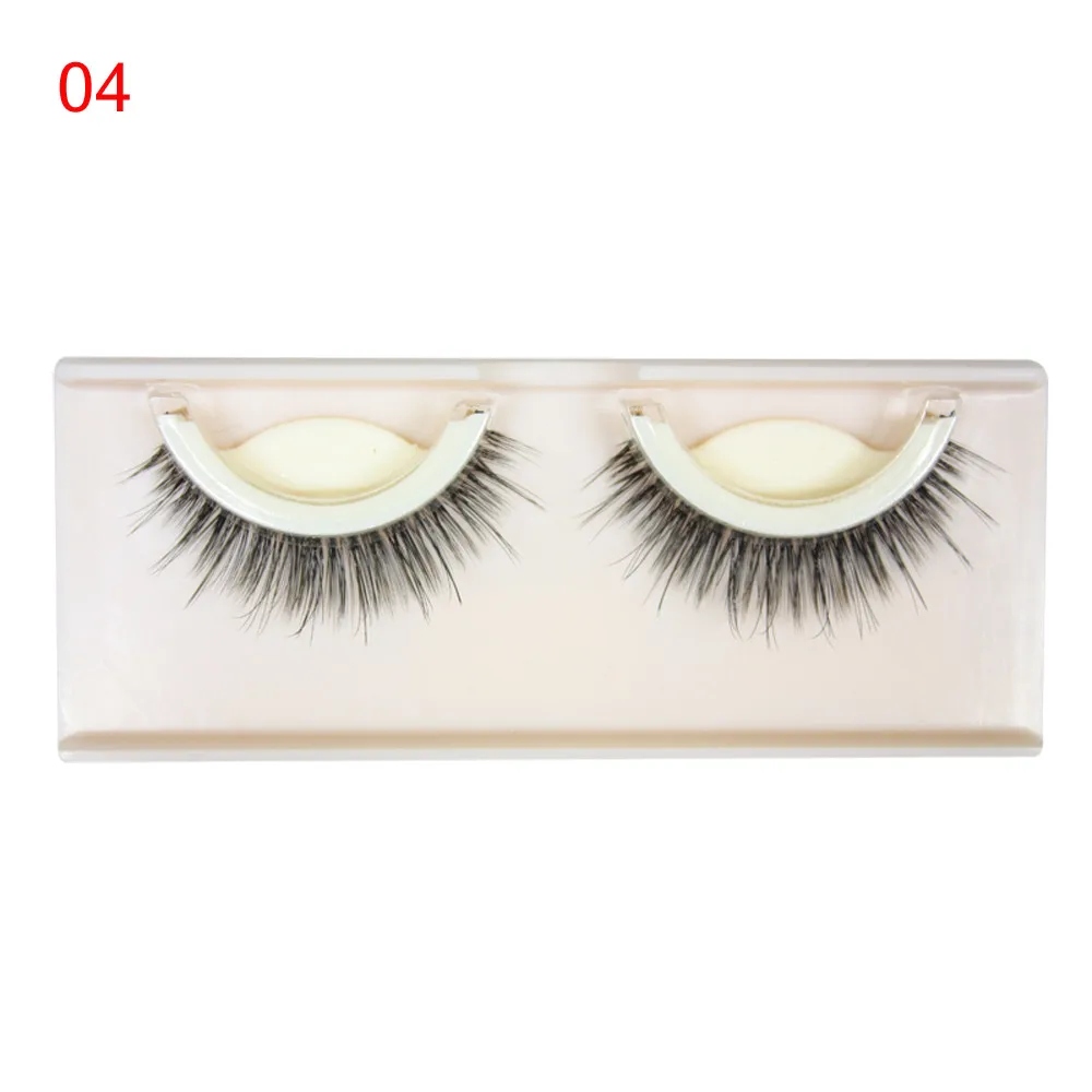 Natural Long Eyelash Cross Wispy Fluffy Lashes New Eye Makeup Tools Beauty Tools Water Margin Faux Mink Hair False Eyelashes