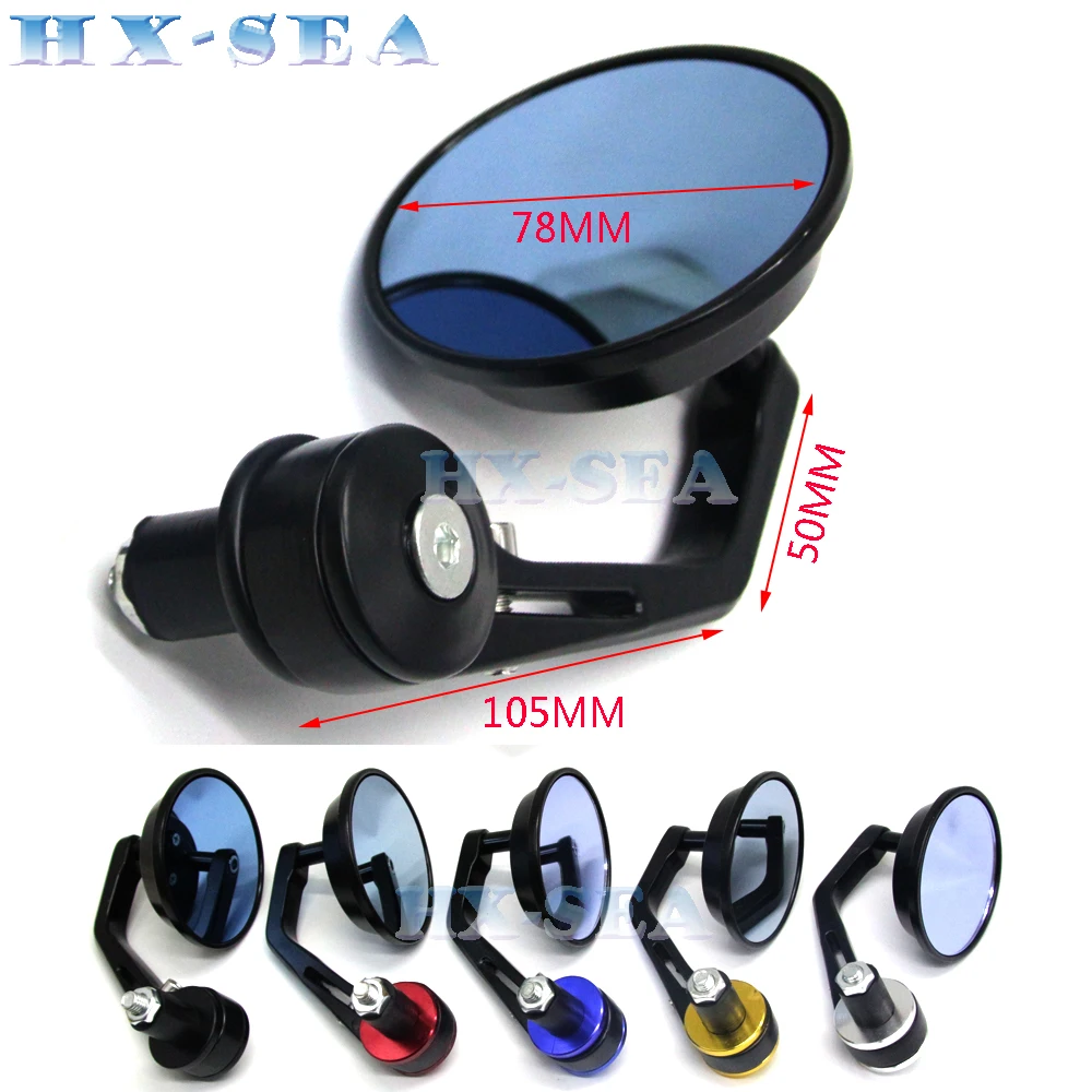 

7/8" Universal Motorcycle Mirrors Rear View Handle Bar End Rearview Side Mirror FOR cafe racer for BMW DUcati Aprilia Victory