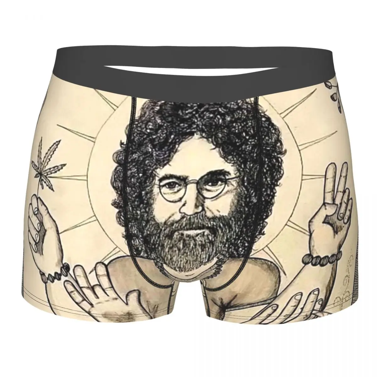 Jerry Garcia The Heirophant Tarot Card Underpants Breathbale Panties Male Underwear Print Shorts Boxer Briefs janacek jenufa karita mattila anja silja jorma silvasti jerry hadley eva randova