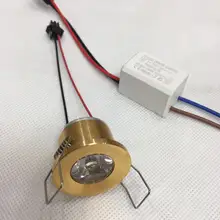 5 шт./лот мини-светильник под шкаф Точечный светильник 1 Вт потолочный встраиваемый светильник Ac85-265v светильник с регулируемой яркостью