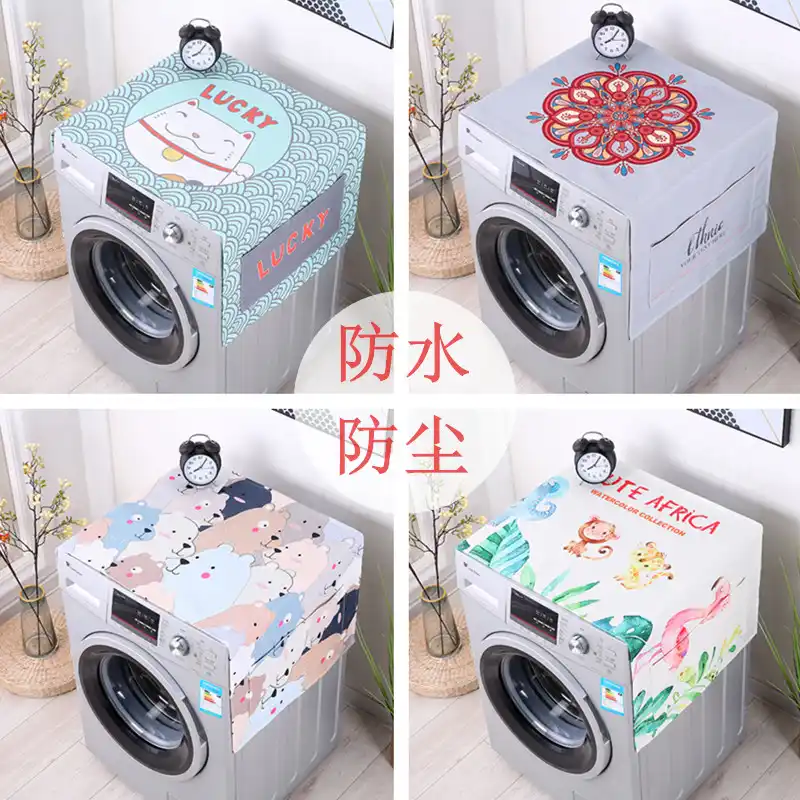 北欧洗濯機カバー冷蔵庫防水と防塵ドレープ電子レンジカバー 洗濯機カバー Aliexpress