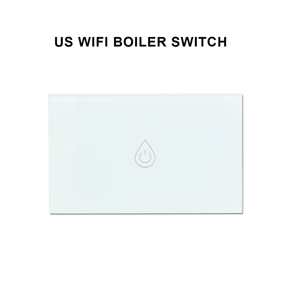 AVATTO Wifi переключатель бойлера умный водонагреватель переключатель Tuya умный таймер жизни Голосовое управление ЕС/США сенсорная панель с alexa Google home - Цвет: US BOILER SWITCH