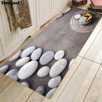 

Thregost Kitchen Mats for Floor 3D Print Door Mat Indoor Home Decor Rugs Microfiber Toilet Shower Carpet Non Slip Bathroom Rug
