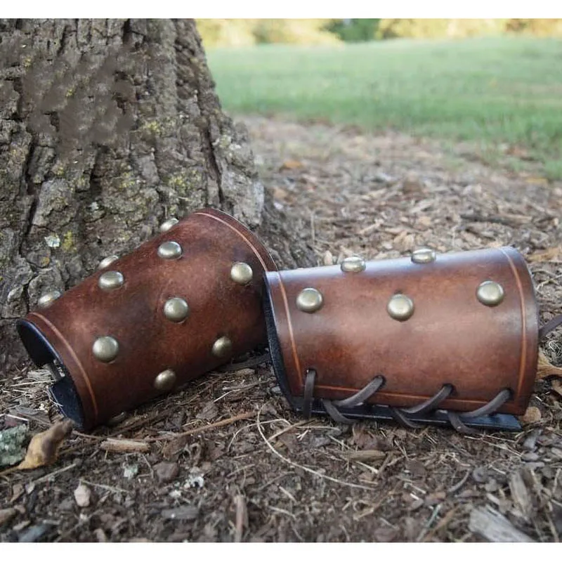 Double Leather Viking Bracelet