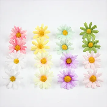 10pcs Silk daisy fake sunflower christmas home decoration for wedding bridal accessories scrapbook diy wreath artificial flowers