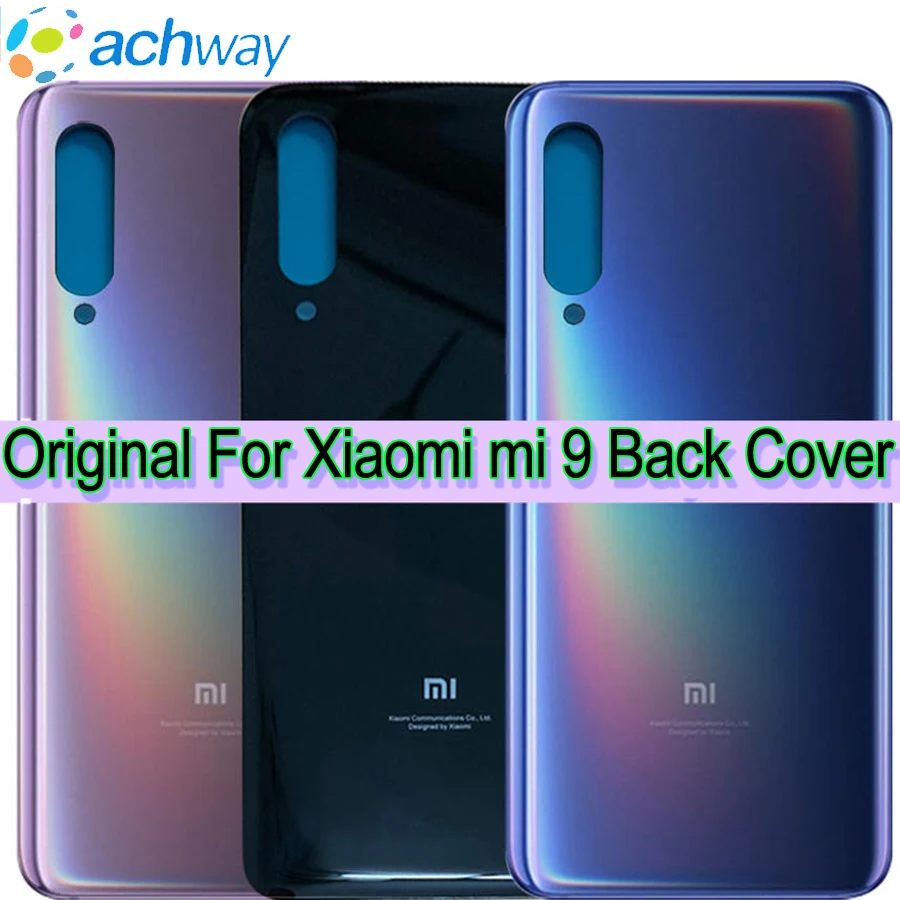 Оригинальная Новинка Крышка батарейного отсека для Xiaomi Mi 9 Задняя стеклянная