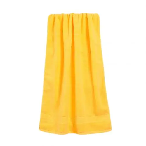 Yellow 140x70cm Однотонное мягкое быстросохнущее Впитывающее Одеяло Унисекс для ванной комнаты, красивое банное полотенце - Цвет: Yellow 140x70cm