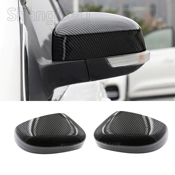 

ABS Car Rear View Mirror Cover Rearview Mirror Frame Shell Wing Mirror Housing Carbon fiber for Ford Focus 2012 to 2018