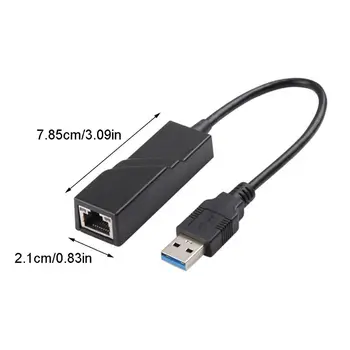 

USB 3.0 to 10/100/1000 Mbps Gigabit RJ45 Ethernet LAN Adapter for PC