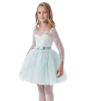 

Retail 5245 Embroidery Eyelash Lace Tutu Princess Baby Girl Dress New Summer Party Wedding Kid Dress For Girl Children Clothes