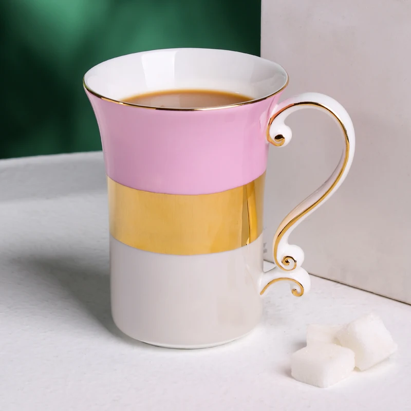 

Korean Style BeautifulCoffee Mugs 350ML Ceramics Cup Originality Christmas Girl Gifts