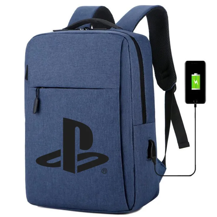 Playstation рюкзак usb зарядка холщовые школьные сумки ps4 сумка на плечо для ноутбука дорожная сумка рюкзак для подростков - Цвет: 8