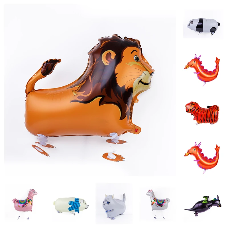 

New Cartoon Aluminum Film Balloon Walking Balloon Helium Balloon Birthday Party Children's Toy Animal Pet Balloon