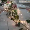 Волшебная гирлянда с серебряной проволокой, 120 м, 1200 светодиодов, водонепроницаемая, подключается к дереву, уличное, рождественское, праздни... ► Фото 2/6