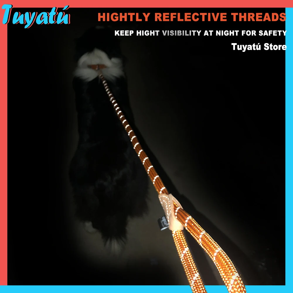 

Reflective Big Dog Leash Long Leash for Large Dogs Lead Nylon Adjustable Leashes for Dog Collar Harness Pet Products Labrador