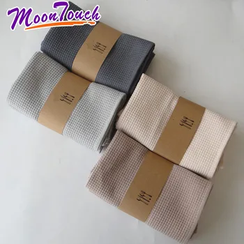 

Nordic style high quality linen soft yarn cotton woven rectangular plain waffle tea towel kitchen towel napkin tablecloth rag