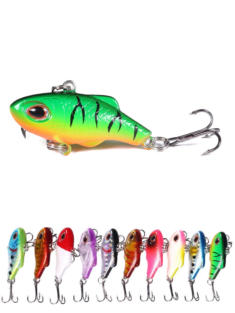 3.5cm Fishing Lure Sinking Mini Crankbait Vibration Artificial Hard Bait Winter Ice Fishing Wobbler Bass Fishing Tools Tackle