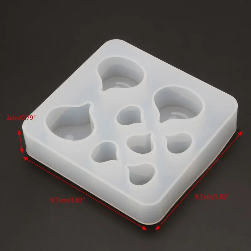 JAVRICK Cute Cartoon Water Drop Epoxy Resin Casting Silicone Mold Jewelry Making Tools