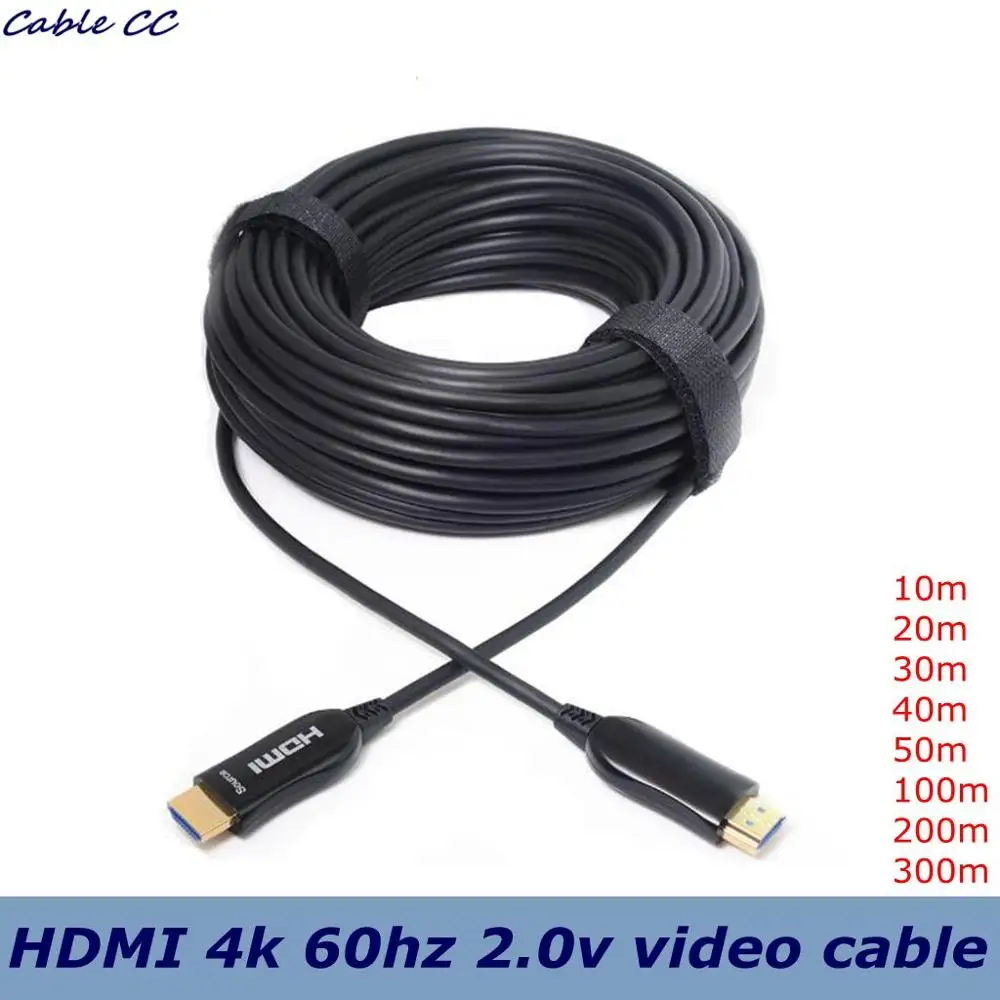 10m 200m HDMI-compatible Cable 4K 60Hz Fiber HDMI Optic 2.0 2.0a 2.0b HDR HDCP2.2 for HDTV Box Projector PS4 | Компьютеры и офис