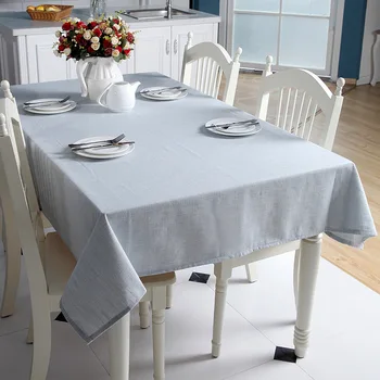 

Simple Color Woven Cotton and Linen Plain Solid Color Geometric Rectangular Tablecloth Coffee Table Tablecloth Cover Towel 040 y