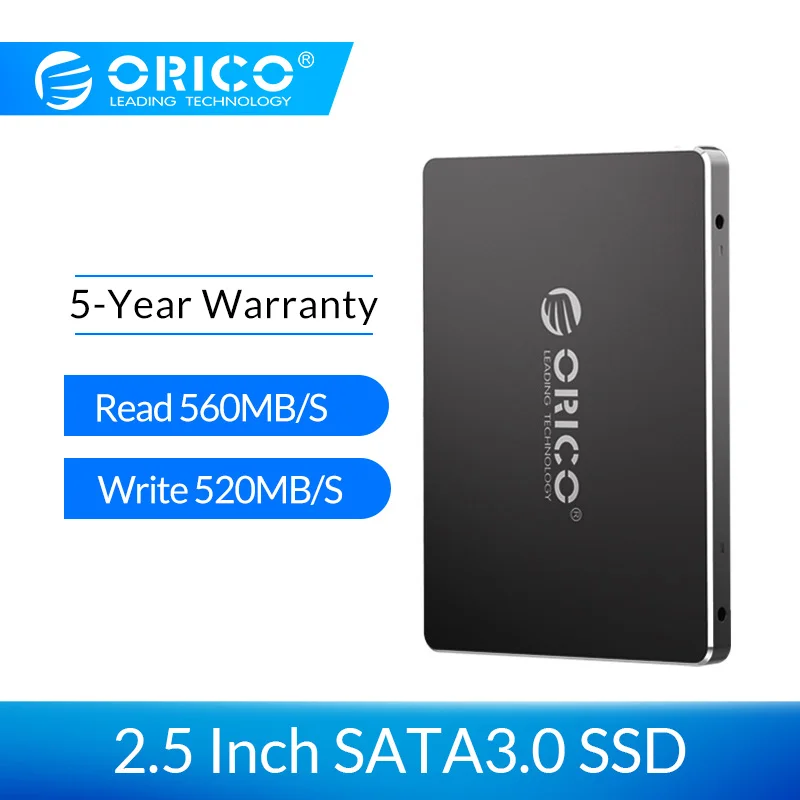 Pаспродажа ORICO SSD 128 ГБ 256 512 1 ТБ SSD 2,5 дюймов SATA SSD 1 ТБ Внутренний твердотельный диск для настольного компьютера ноутбука