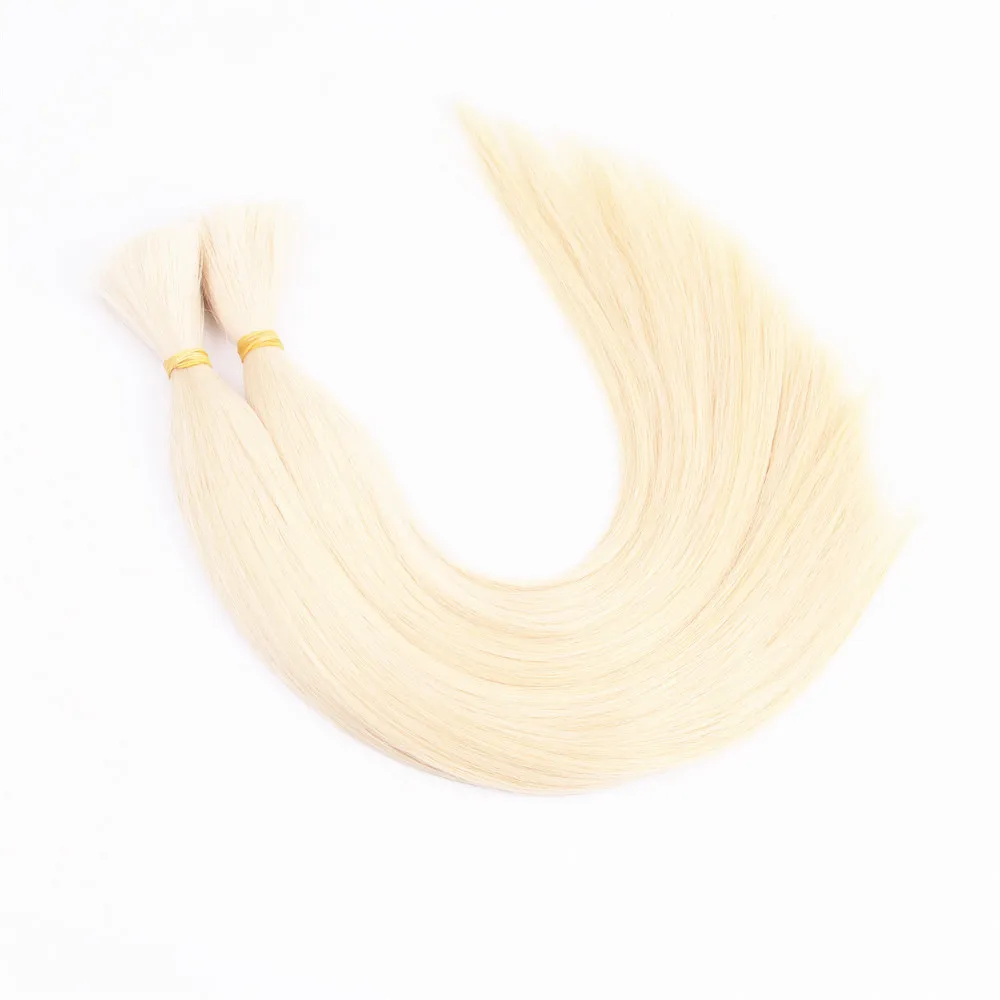 100% Human Hair Bulk High Quality Remy Machine Hair
