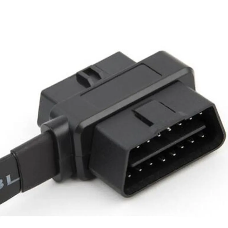 60 см! OBD2 16 контактный кабель плоский тонкий как лапша ELM327 мужчин и женщин OBD 2 Локоть расширение OBDII диагностический разъем