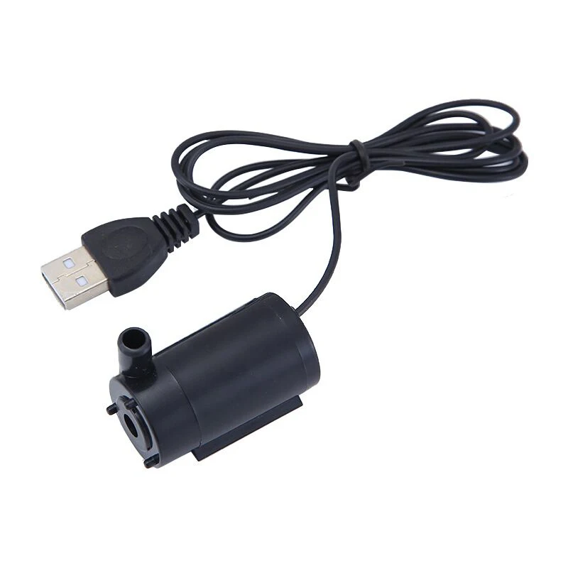 Мини водяной насос с питанием от USB 5 В погружной микронасос 1 м кабель для