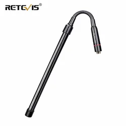 Antena tática dobrável ha03 retevis, antena dobrável de jogo airsoft walkie talkie para baofeng bf888s ailunce hd1
