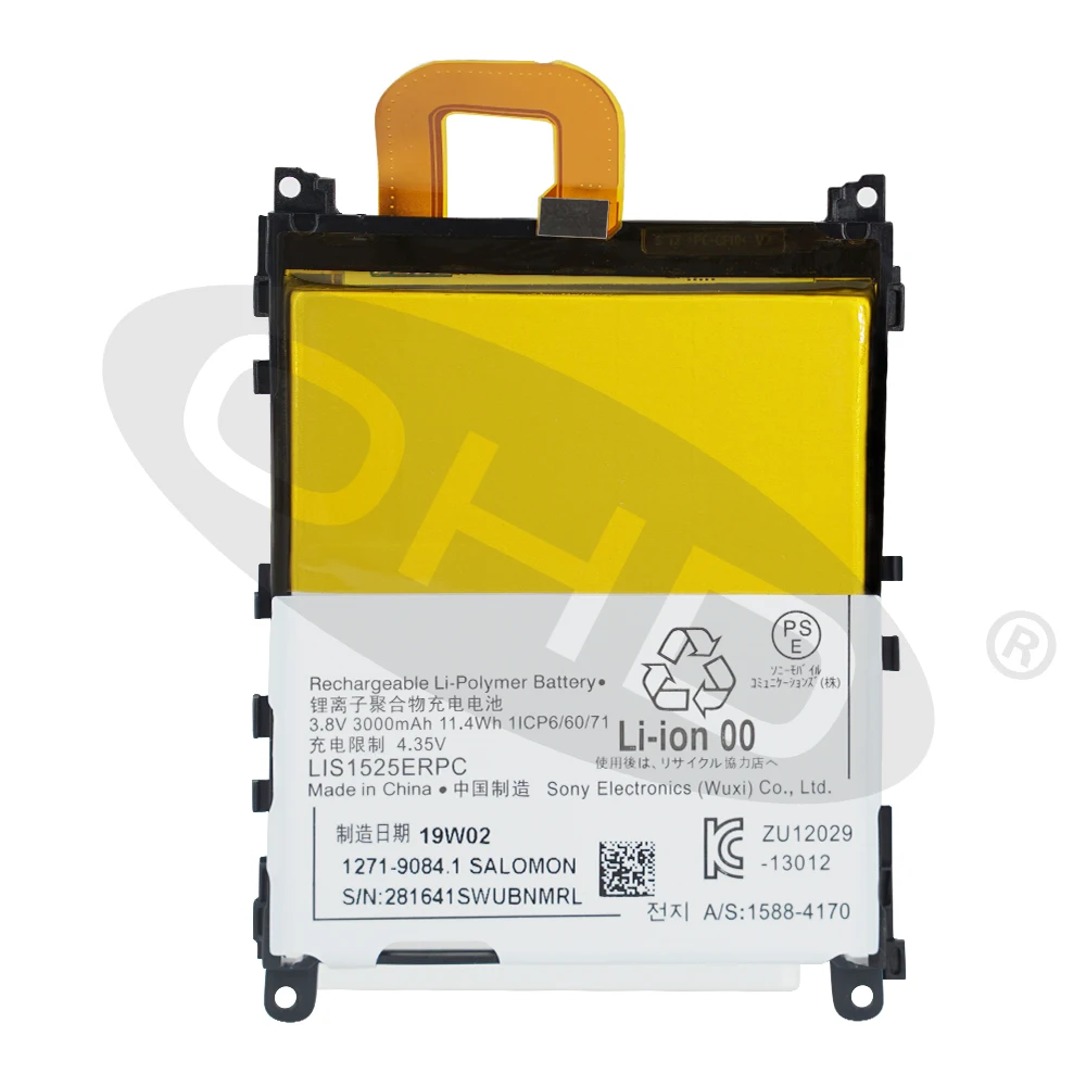 Оригинальная сменная батарея для SONY L39h Xperia Z1 Honami SO-01F C6902 C6903 LIS1525ERPC, настоящая батарея для телефона 3000 мАч