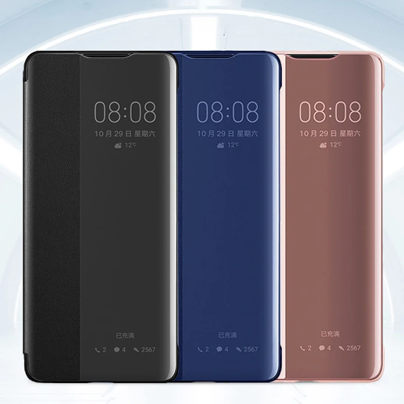 Роскошный чехол для телефона Huawei Mate 30 Pro полное покрытие ударопрочный с окном