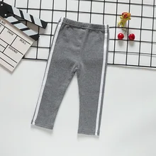 Осень, стиль, детские длинные штаны в Корейском стиле для маленьких девочек, леггинсы для девочек