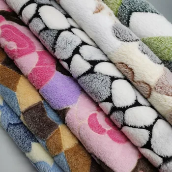

On Sale Flannel Fabric Double Faced coral Soft warm plush bedsheet Pillow Pet cloth velveteen Blanket fabric
