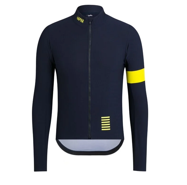 Cycling Jersey Новинка RCC Pro Team Зимняя Теплая Флисовая велосипедная одежда для мужчин с длинным рукавом Джерси костюм для езды на велосипеде MTB Одежда комбинезон комплект - Цвет: Cycling Jersey