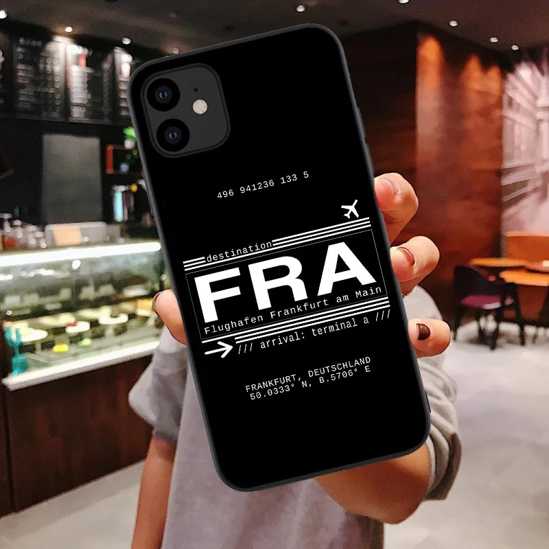 По всему миру: для iPhone 11 Pro MAX Дубай международный аэропорт запросов Мягкий ТПУ чехол для iPhone X XR XS макс 7 8 Plus - Цвет: TPU