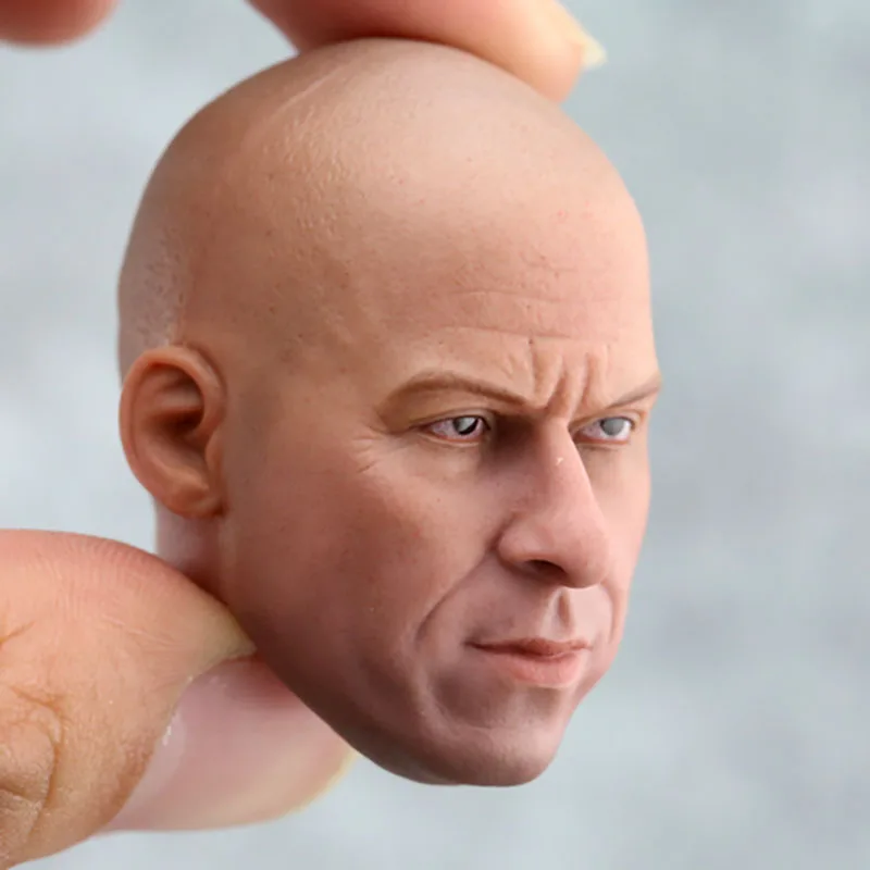 1/6 Scale Male Soldier American Star Head Sculpture Fits 12inch Doll