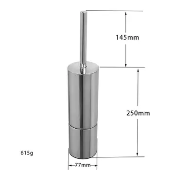 

304 Stainless Steel Toilet Brush Head Holder Toilet Bathroom Cleaning Tool N0HB