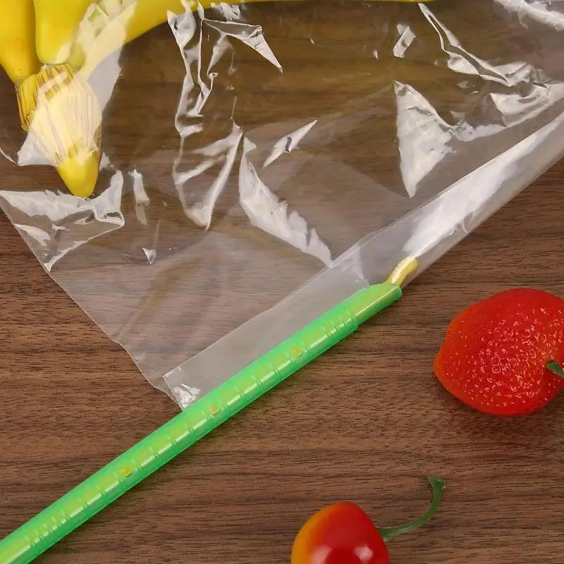 

2pcs Plastic Bag Clips Seal Stick Storage Chips Snack Grip Kitchen Clip Sealing Clamp