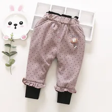 Г. Осенние новые стильные брюки для девочек; Детские повседневные брюки для девочек в Корейском стиле; Детские Слаксы; bao ku