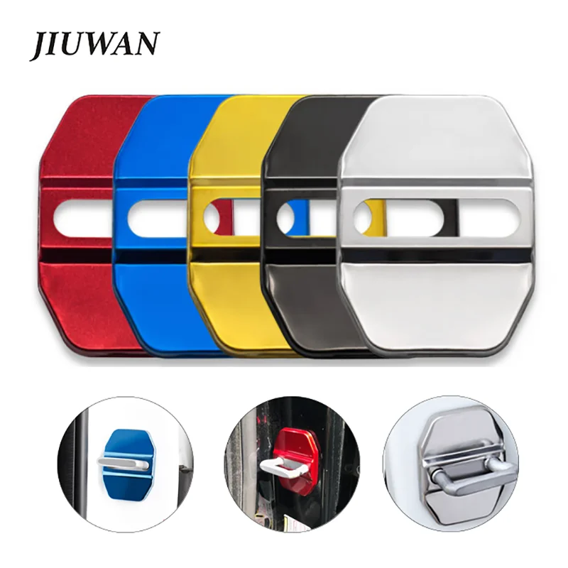 

5 Styles Car Door Lock Protective Cover Decoration Accessories For Mercedes Benz E B C M ML SLK GLK W205 W166 W203 W204 W245