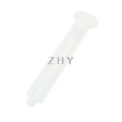 

Clear White Plastic 50CC Helix Luer Lock Tip Dispenser Barrel