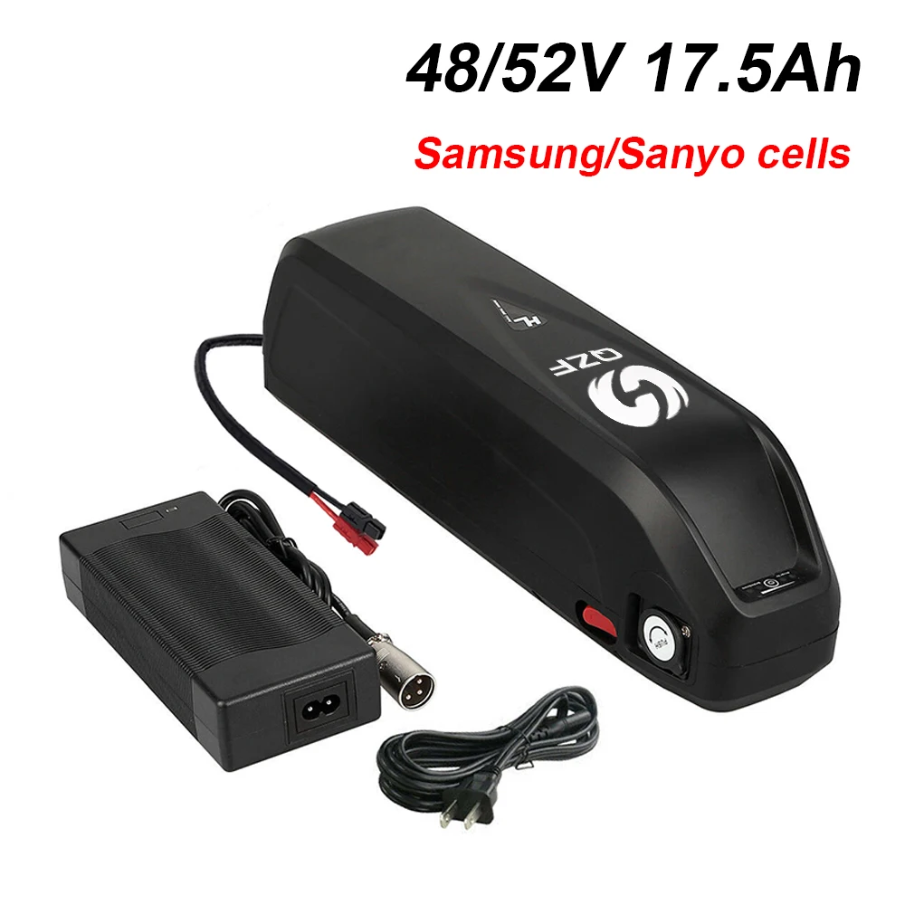 48 V/52 в 17.5Ah, фара для электровелосипеда в батарея samsung/Sanyo ячеек Hailong 3 Электрический велосипед батареи с USB док-станция для 1000W 750W 500W моторы