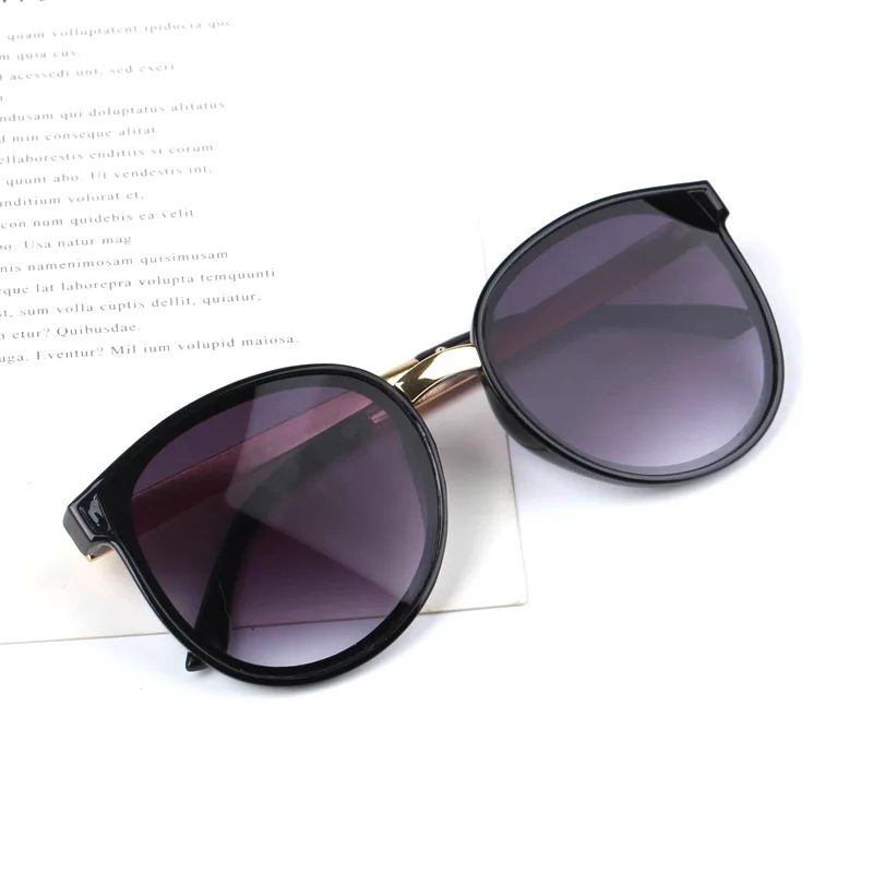 Gilrs 용 라운드 어린이 선글라스 빈티지 빅 프레임 키즈 안경 안티 Uv 고글 아기 유아 선글라스 Boy Gafas Oculos De Sol