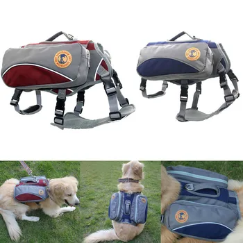

Fashion Pet Dog Saddlebags Pack Hound Travel Camping Hiking Adjustable Backpack Saddle Bag for Small Medium Large Dogs Harness