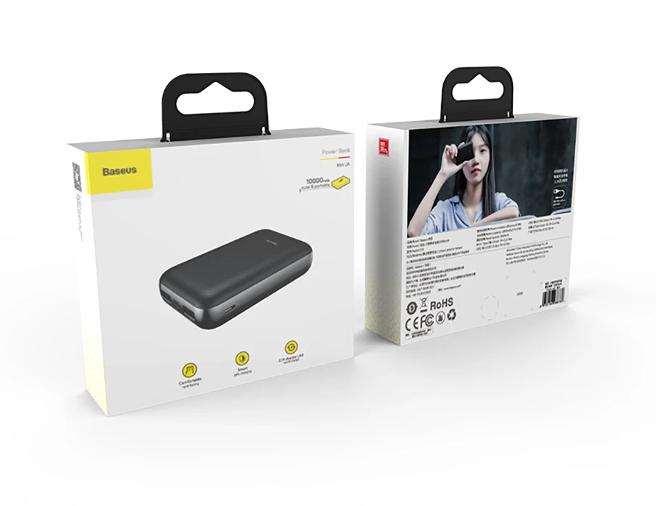 Baseus мини 10000 мАч Внешний аккумулятор USB C PD повербанк lcd 10000 мАч Внешний аккумулятор для iPhone Xiaomi портативное Внешнее зарядное устройство
